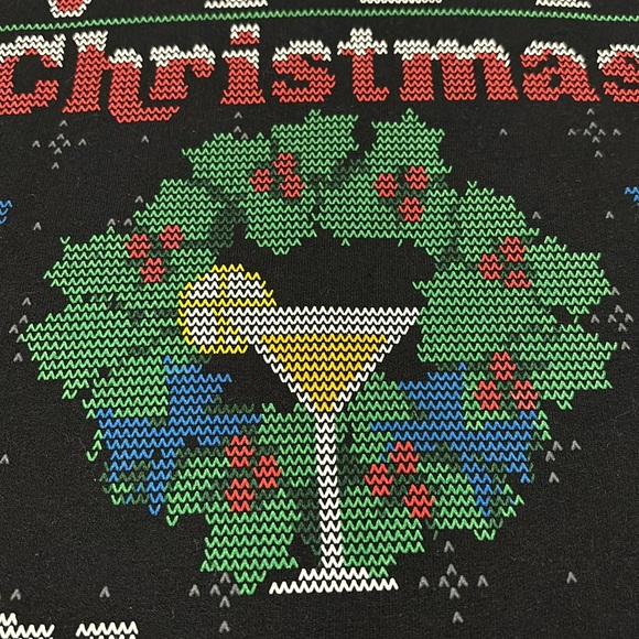 “Holiday Time” Sweatshirt “Ugly Christmas Sweater” fits ladies M-L or Men’s XS - Picture 4 of 13